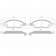 Колодки тормозные перед NISSAN MURANO Z52 16-/PATHFINDER R52 15- SAT