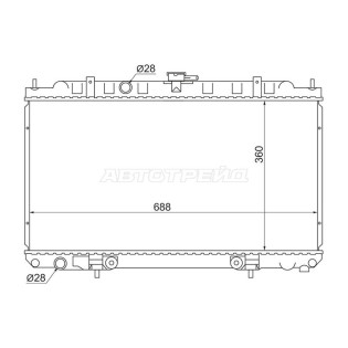 Радиатор NISSAN AD/WINGROAD/SUNNY B15/ALMERA/BLUEBIRD SYLPHY/PRIMERA P12 QG13-QG18 1.3/1.8 98- SAT