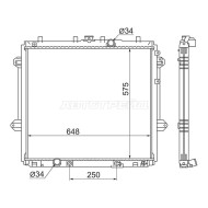 Радиатор Toyota Land Cruiser Prado (J150) 09-20 / 4Runner 09- SAT