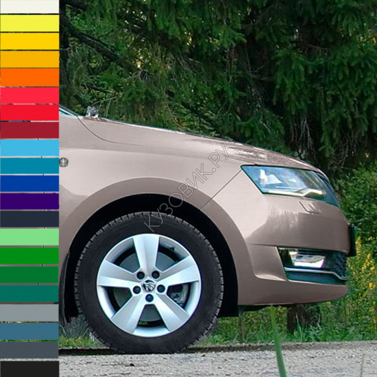 Крыло переднее правое в цвет кузова Skoda Rapid 1 (2012-2020) с отверстием под повторитель Крыло переднее правое в цвет кузова Skoda Rapid 1 (2012-2020) с отверстием под повторитель