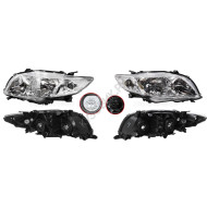 Фары Тойота Королла Toyota Corolla E150 (2006-2012) комплект 2 штуки левая и правая TYC высокое качество